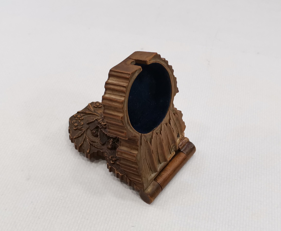 OSMANLI DÖNEMİ NADİR AHŞAP CEP SAATİ STANDI