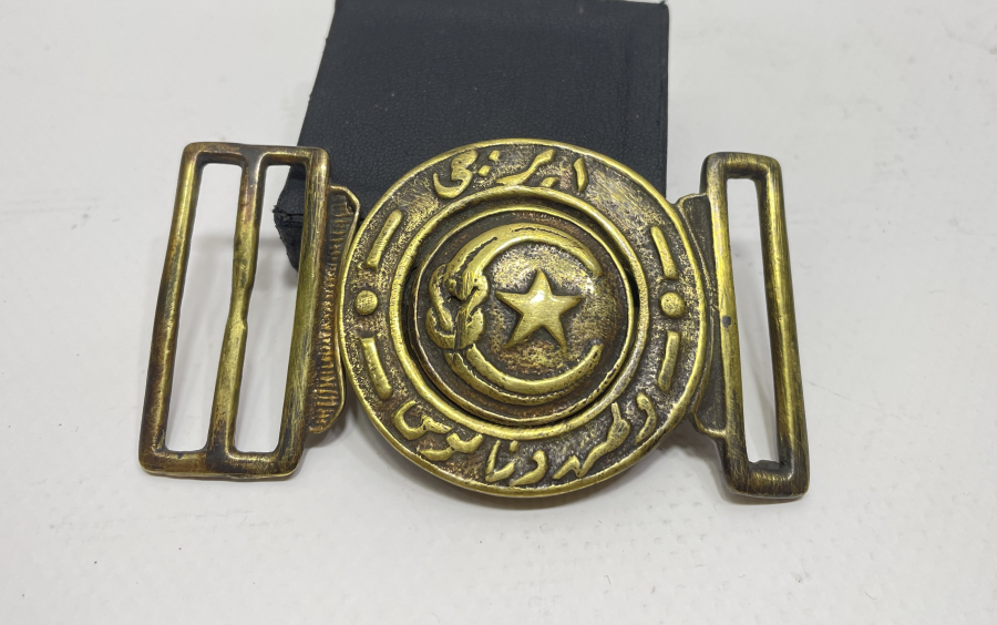 OSMANLI DÖNEMİ ÜZERİ İZCİ -VATAN - NAMUS YAZILI NADİR KEMER TOKASI