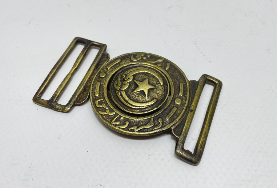 OSMANLI DÖNEMİ ÜZERİ İZCİ -VATAN - NAMUS YAZILI NADİR KEMER TOKASI