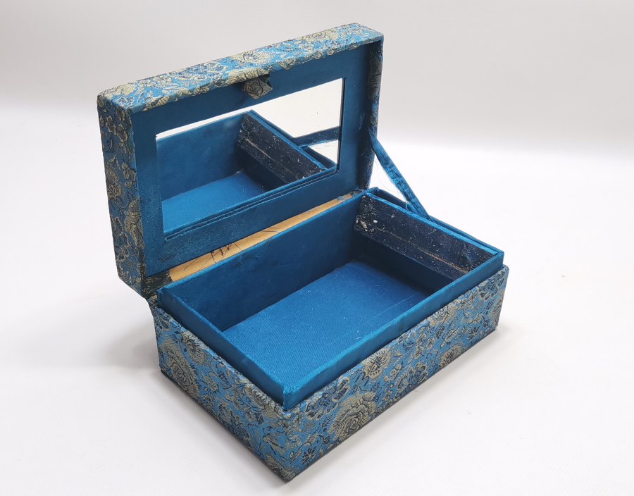 SIRMA İŞÇİLİKLİ RUM İŞİ ANTİKA MÜCEVHER KUTUSU