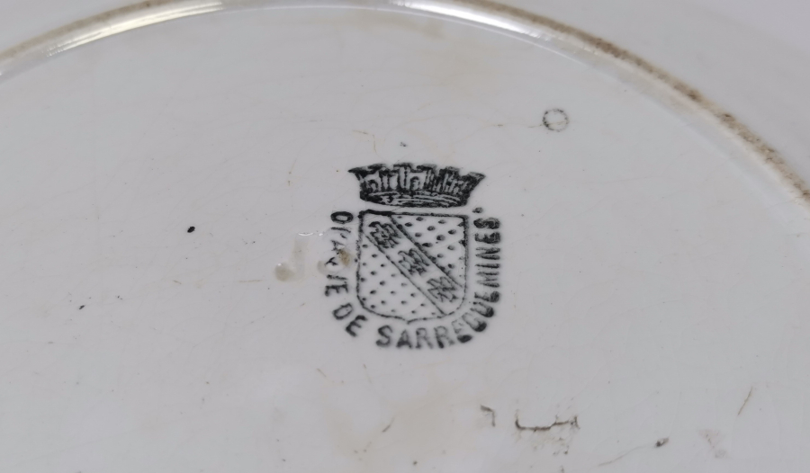 TOKATLIAN OTELİ'NE AİT İÇİ OSMANLICA YAZILI NADİR PORSELEN TABAK