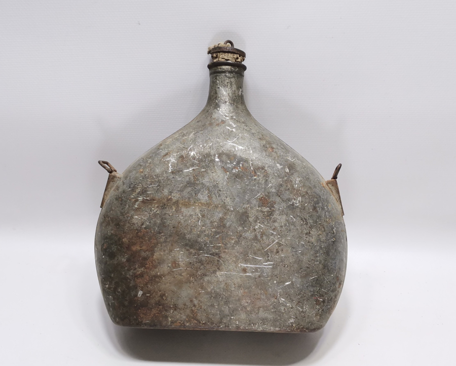 1. DÜNYA SAVAŞI DÖNEMİ ORJİNAL TIPASIYLA NADİR FRANSIZ ASKER MATARASI