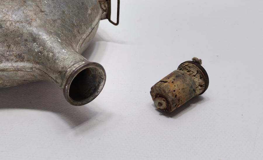 1. DÜNYA SAVAŞI DÖNEMİ ORJİNAL TIPASIYLA NADİR FRANSIZ ASKER MATARASI