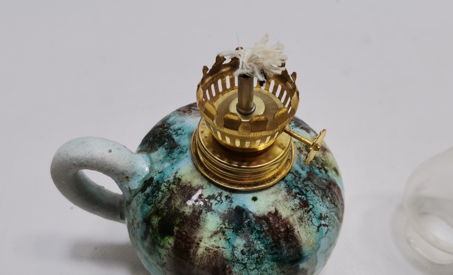 ANTİKA KÜTAHYA ŞİNANAY - GERDEK LAMBASI