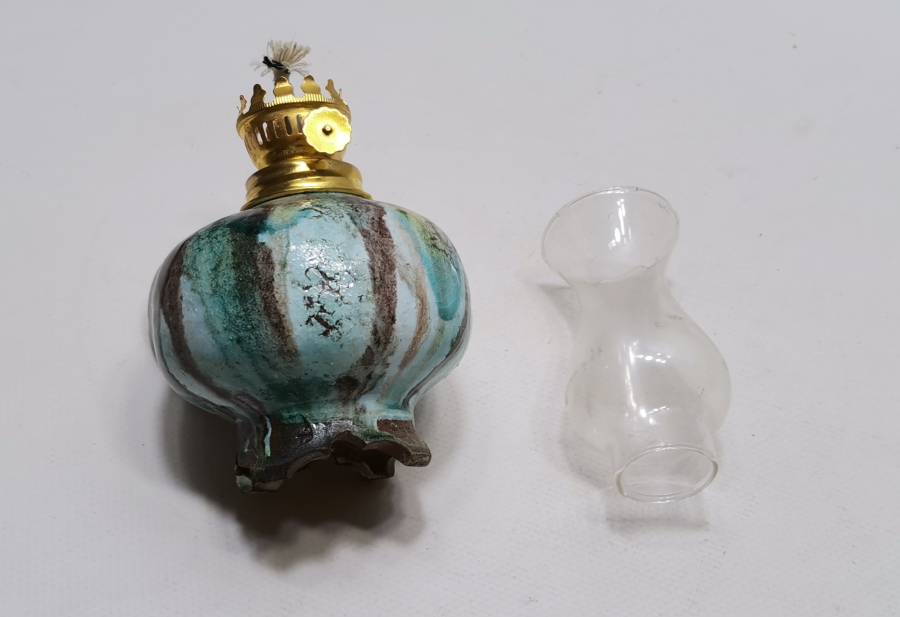 ANTİKA KÜTAHYA ŞİNANAY - GERDEK LAMBASI