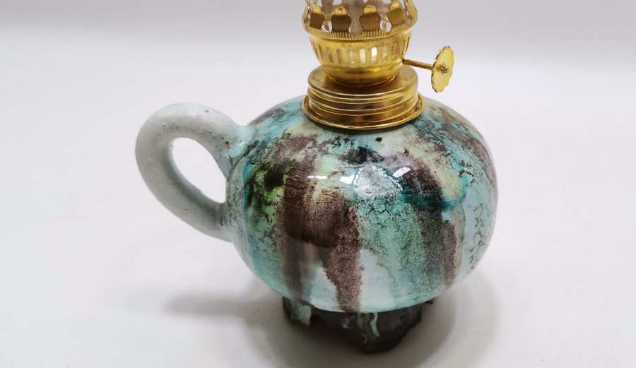 ANTİKA KÜTAHYA ŞİNANAY - GERDEK LAMBASI