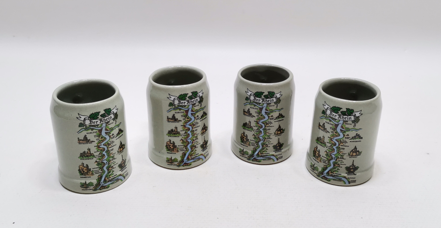 ANTİKA MİNYATÜR TANKART - BİRA BARDAĞI LOTU