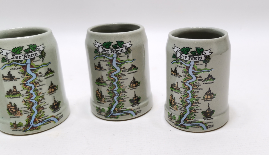 ANTİKA MİNYATÜR TANKART - BİRA BARDAĞI LOTU