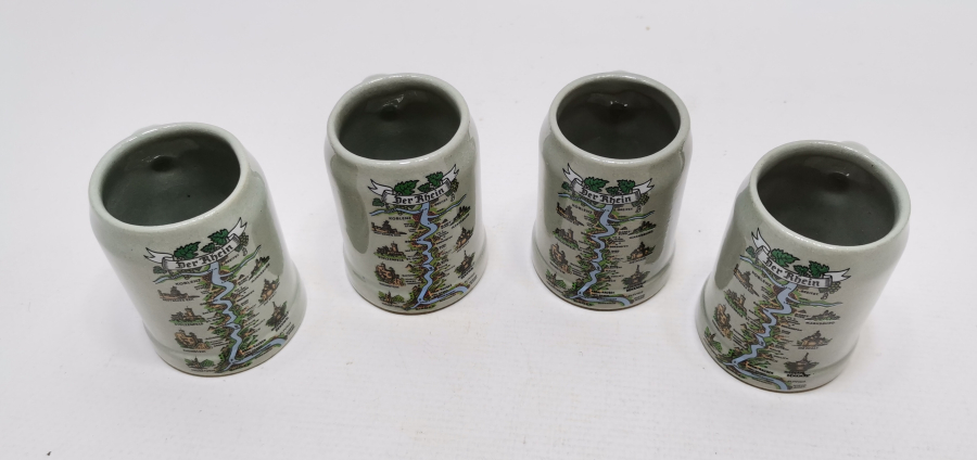 ANTİKA MİNYATÜR TANKART - BİRA BARDAĞI LOTU