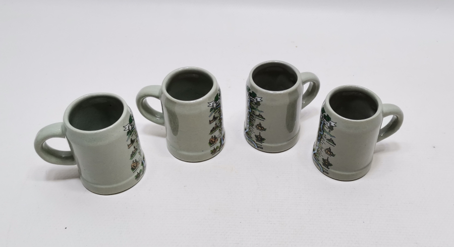 ANTİKA MİNYATÜR TANKART - BİRA BARDAĞI LOTU