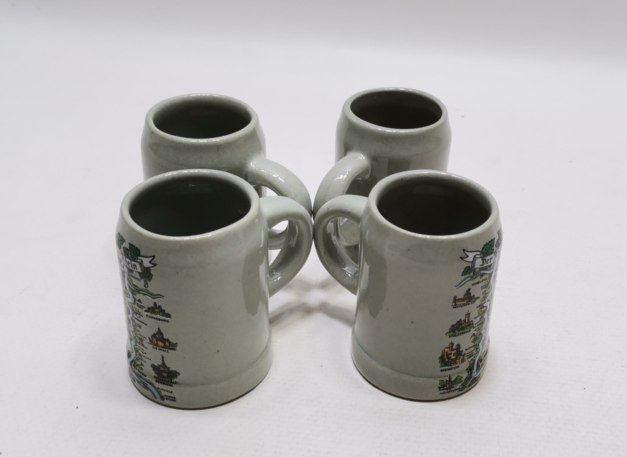 ANTİKA MİNYATÜR TANKART - BİRA BARDAĞI LOTU