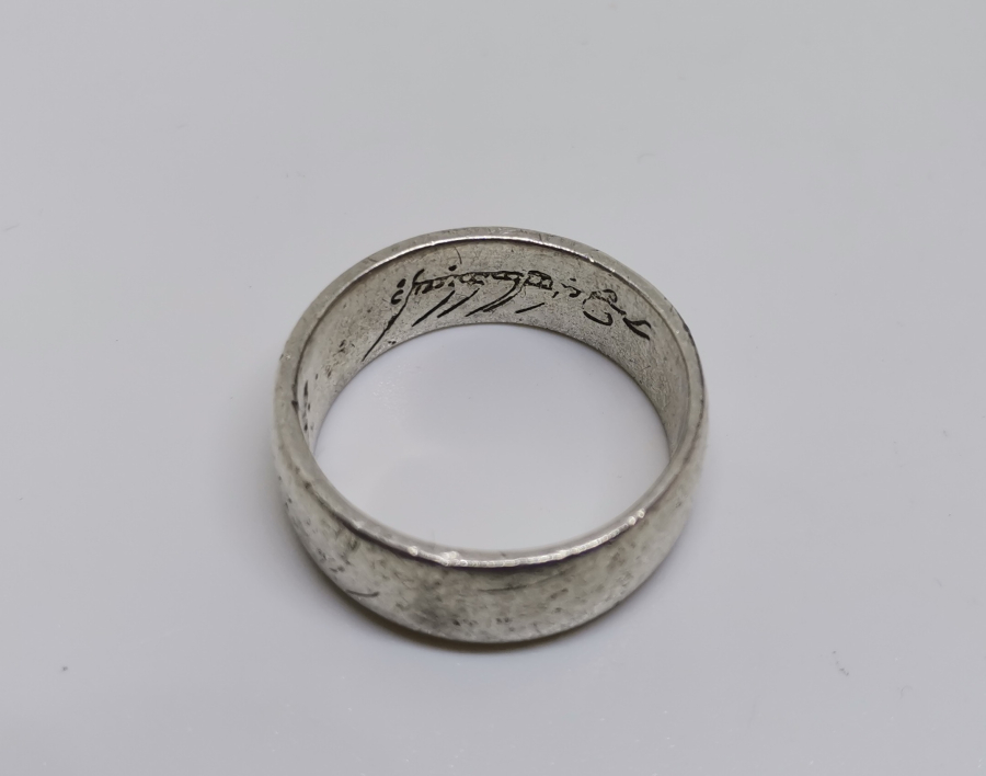 İÇİ VE DIŞI DUALI ANTİKA GÜMÜŞ YÜZÜK