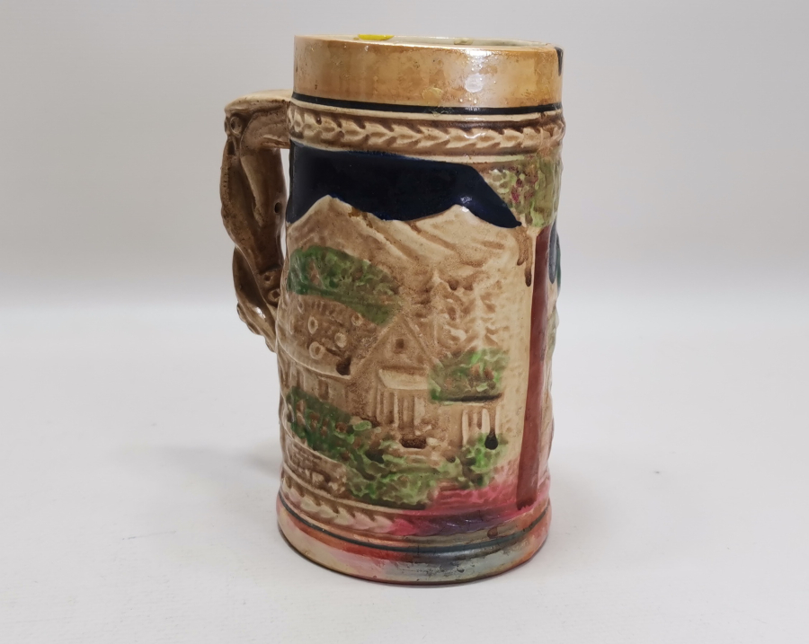 KABARTMA İŞÇİLİKLİ ANTİKA BİRA BARDAĞI