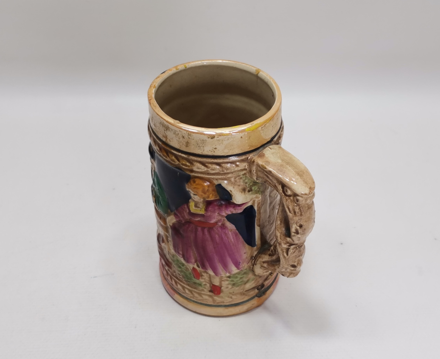 KABARTMA İŞÇİLİKLİ ANTİKA BİRA BARDAĞI