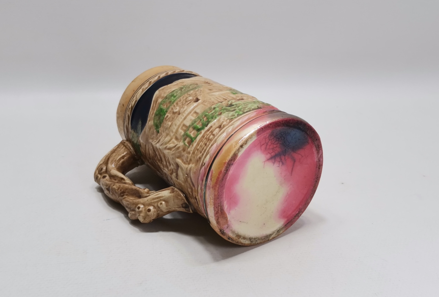 KABARTMA İŞÇİLİKLİ ANTİKA BİRA BARDAĞI