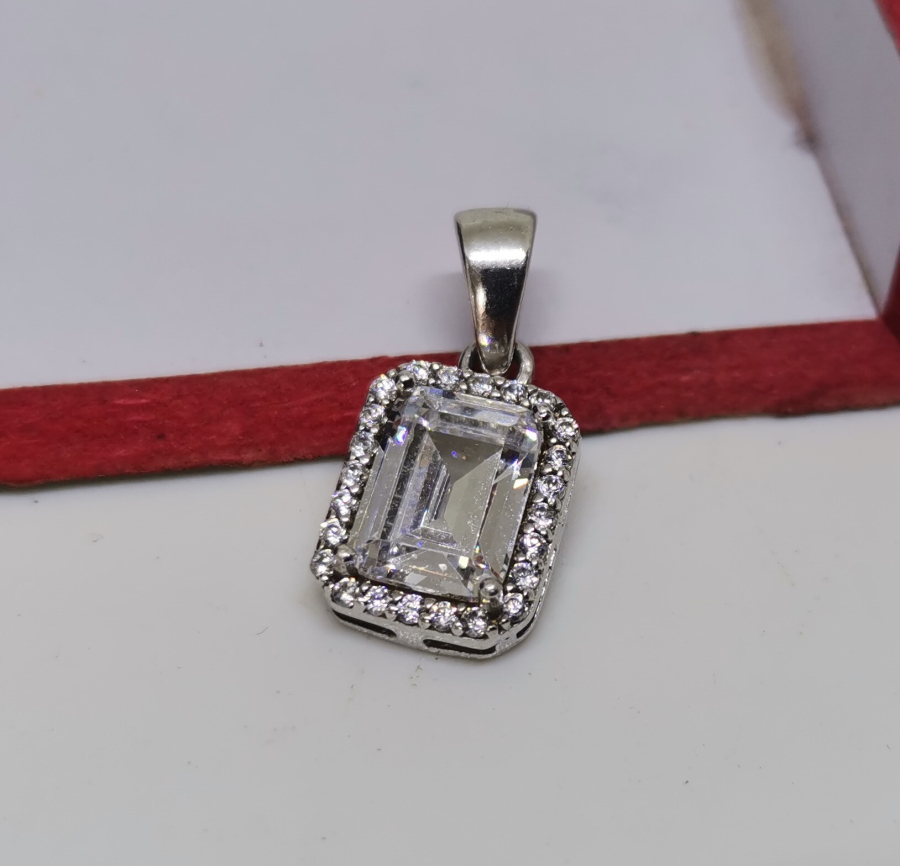 MARGAZİT TAŞLI GÜMÜŞ KOLYE UCU