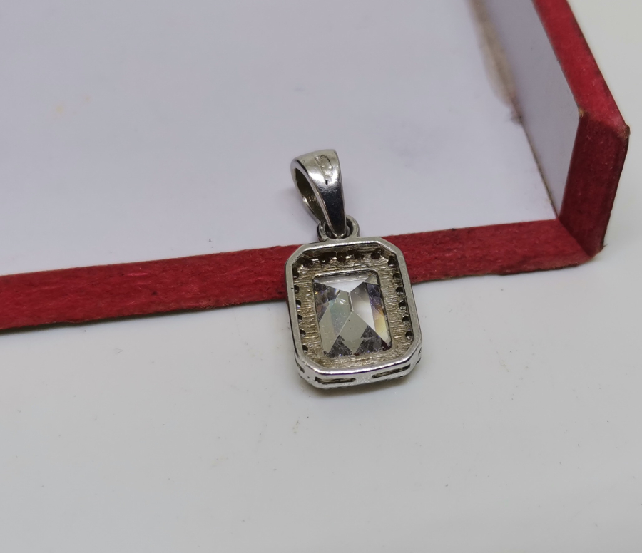 MARGAZİT TAŞLI GÜMÜŞ KOLYE UCU