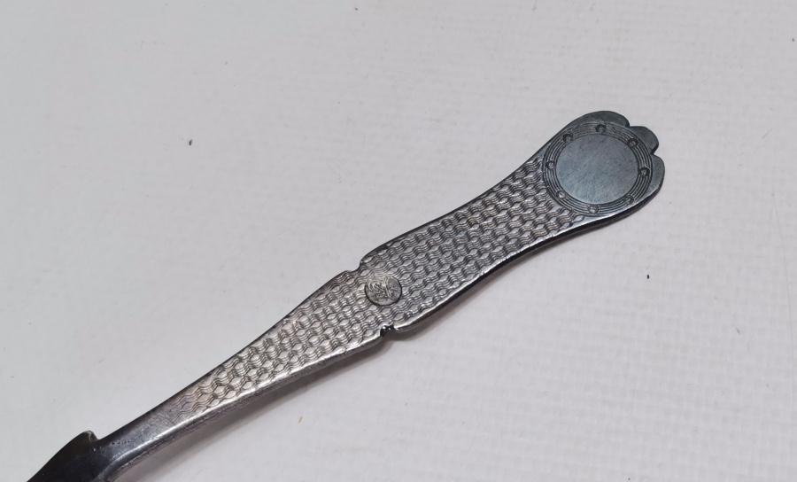 OSMANLI DÖNEMİ AZNAVUR İŞÇİLİKLİ TUĞRALI GÜMÜŞ KAŞIK