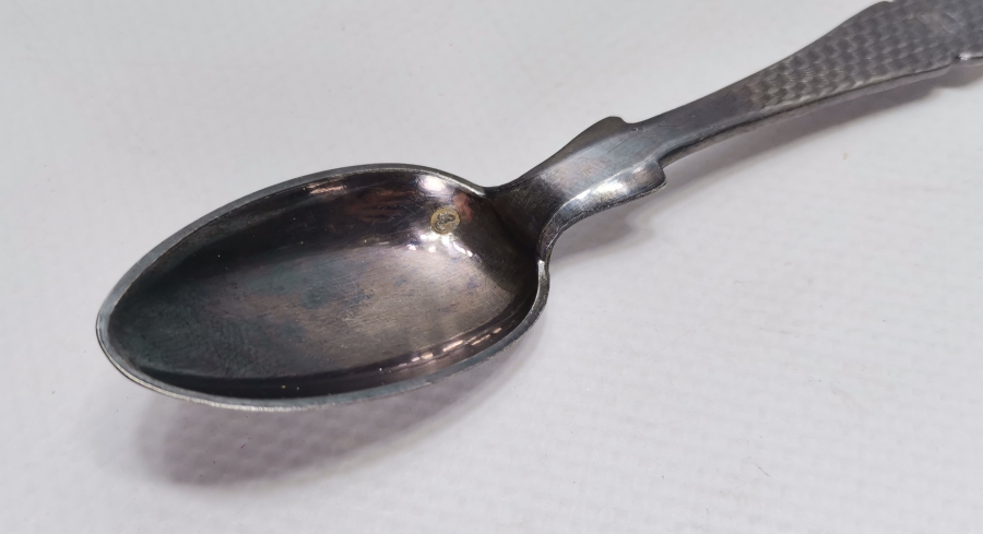 OSMANLI DÖNEMİ AZNAVUR İŞÇİLİKLİ TUĞRALI GÜMÜŞ KAŞIK