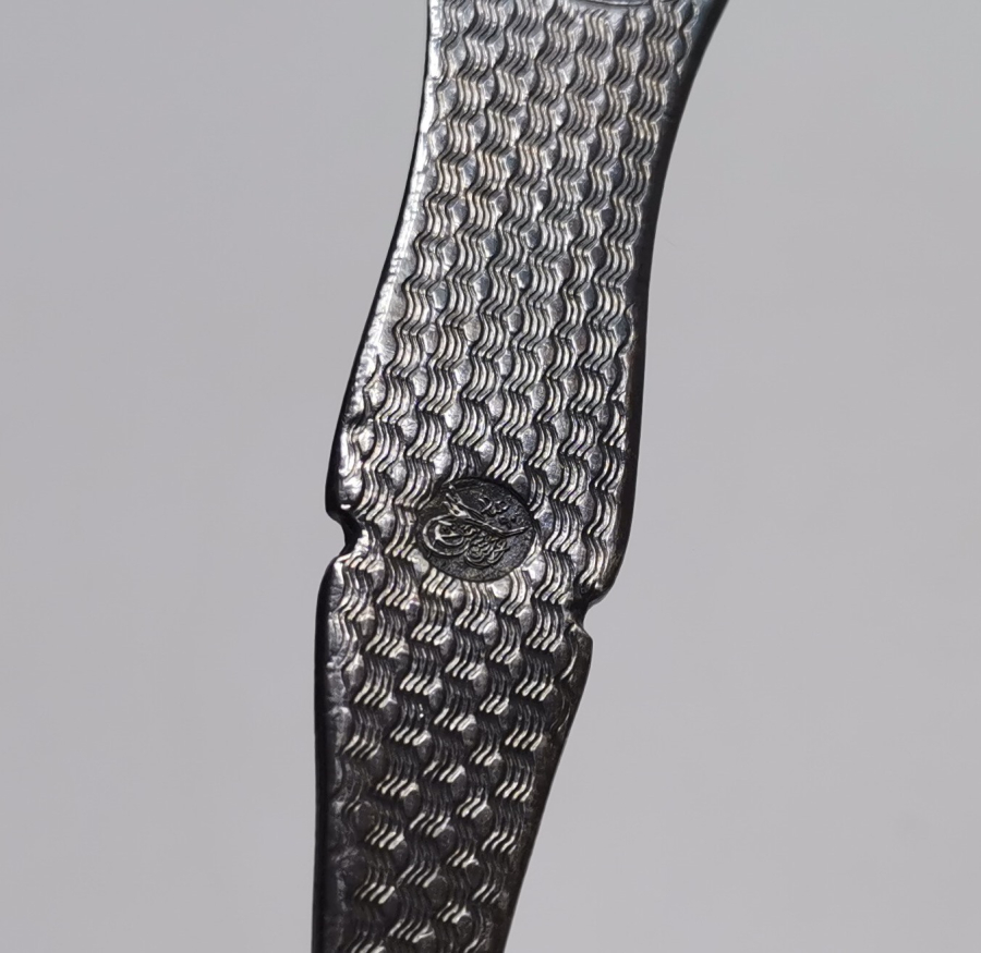 OSMANLI DÖNEMİ AZNAVUR İŞÇİLİKLİ TUĞRALI GÜMÜŞ KAŞIK