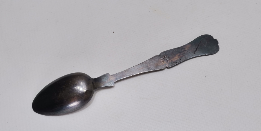 OSMANLI DÖNEMİ AZNAVUR İŞÇİLİKLİ TUĞRALI GÜMÜŞ KAŞIK