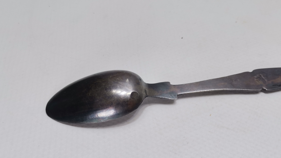 OSMANLI DÖNEMİ AZNAVUR İŞÇİLİKLİ TUĞRALI GÜMÜŞ KAŞIK