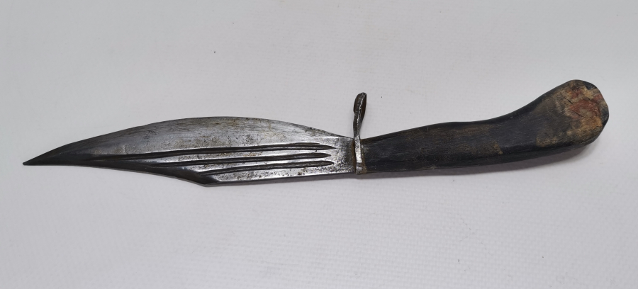 OSMANLI DÖNEMİ NADİR FORMDA KABADAYI KAMASI - KABADAYI SALLAMASI