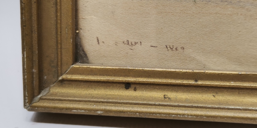 OSMANLI DÖNEMİ OSMANLICA İMZALI EL ÇİZİMİ KURU KALEM RESİM