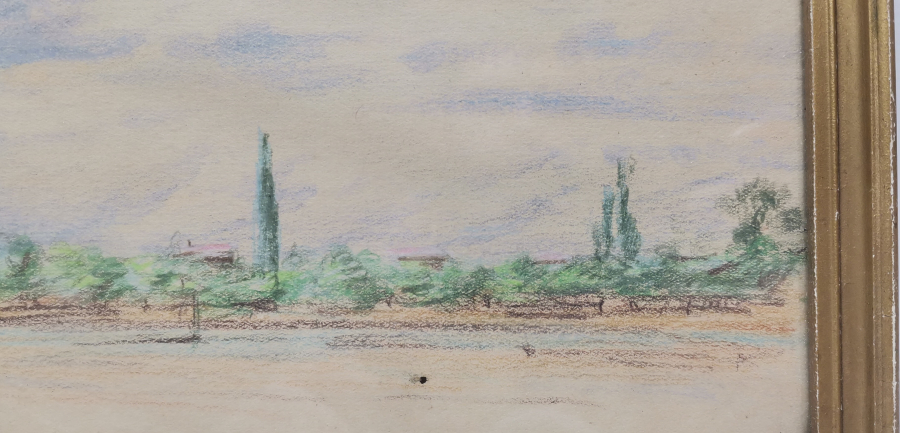 OSMANLI DÖNEMİ OSMANLICA İMZALI EL ÇİZİMİ KURU KALEM RESİM