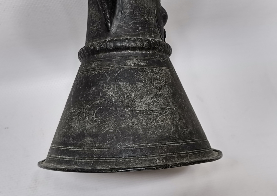 OSMANLI DÖNEMİ ÜZERİ YAZILI NADİR FORM BAKIR CEZVE