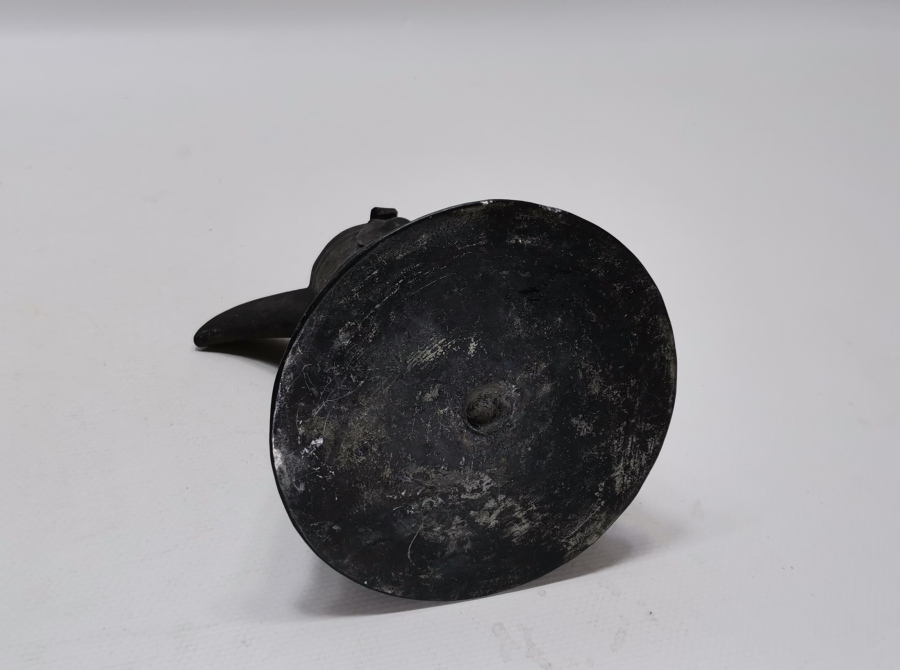 OSMANLI DÖNEMİ ÜZERİ YAZILI NADİR FORM BAKIR CEZVE