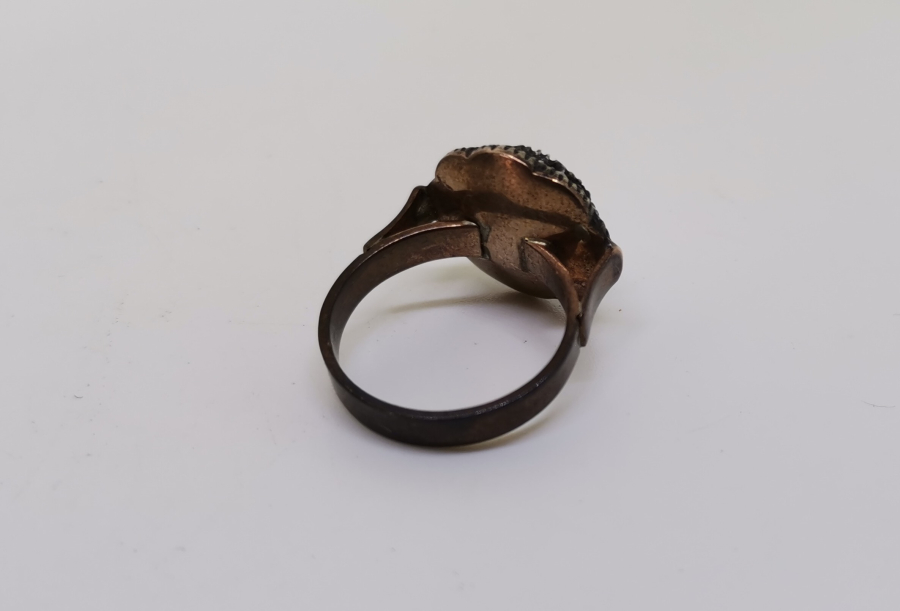 ÖZEL YAPIM DİVANHANE ÇİVİSİ MODELİ ELMAS YÜZÜK