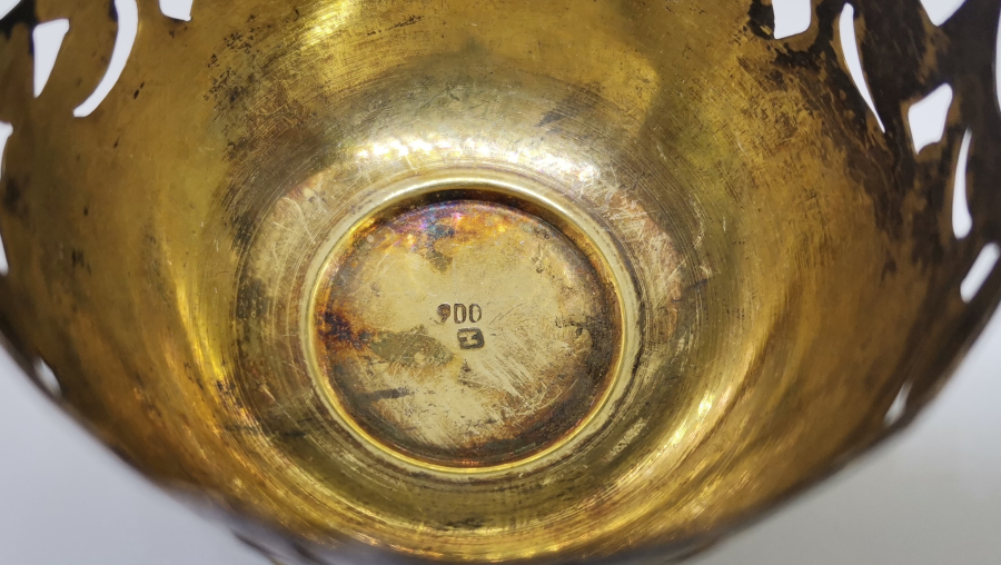 TAMAMI KALEM İŞÇİLİKLİ OSMANLI DÖNEMİ GÜMÜŞ FİNCAN ZARFI