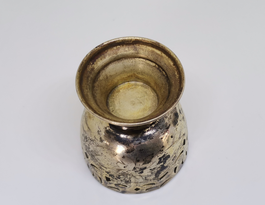 TAMAMI KALEM İŞÇİLİKLİ OSMANLI DÖNEMİ GÜMÜŞ FİNCAN ZARFI