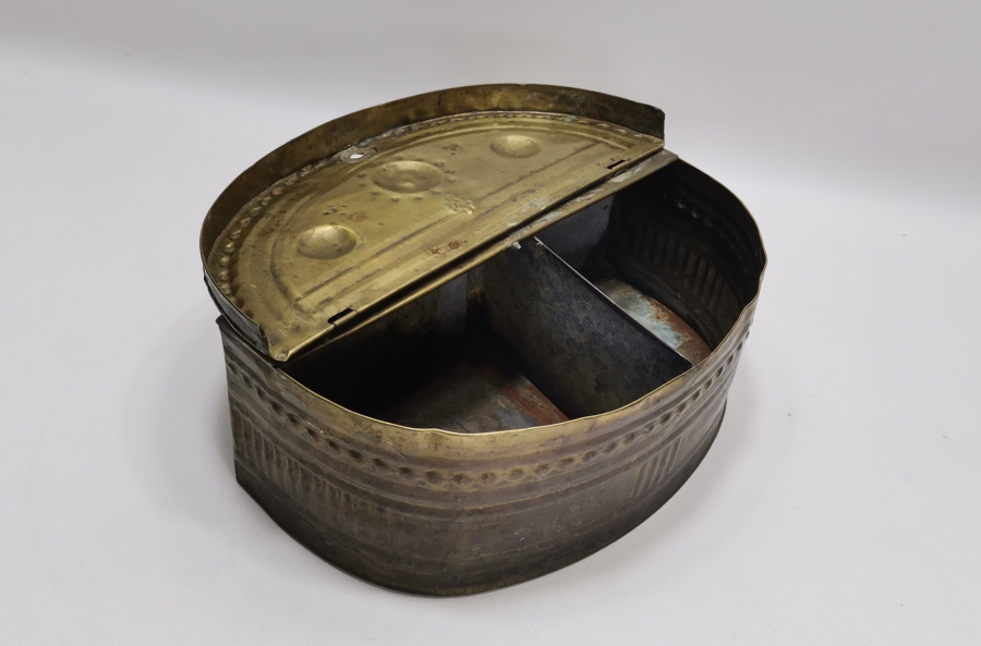 ÜZERİ DAMGALI OSMANLI DÖNEMİ NADİR KAHVECİ İŞİ KAHVE KUTUSU