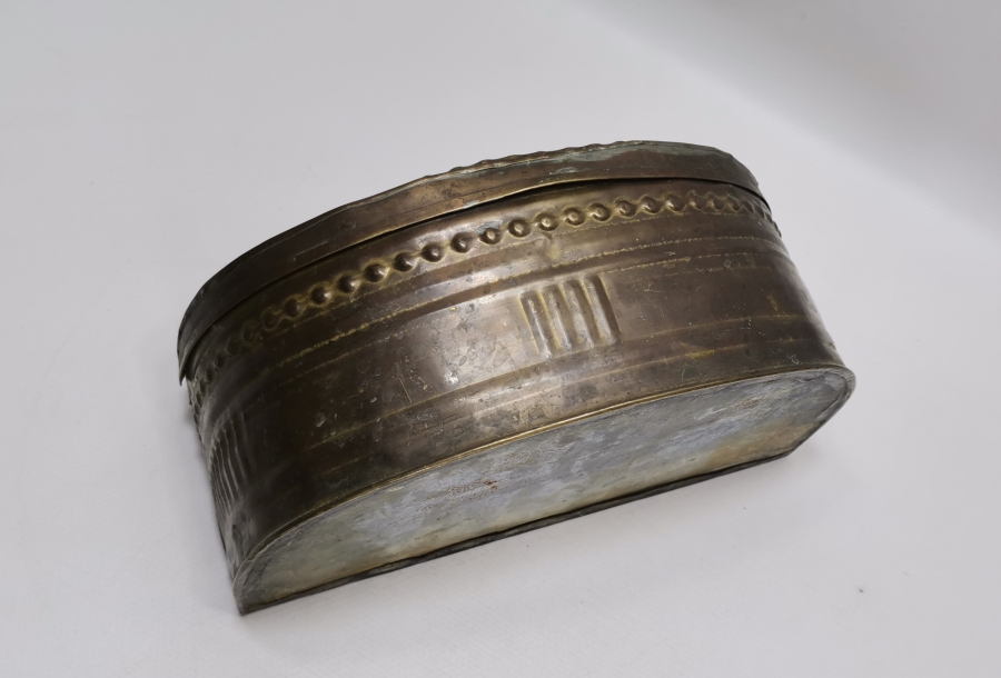 ÜZERİ DAMGALI OSMANLI DÖNEMİ NADİR KAHVECİ İŞİ KAHVE KUTUSU