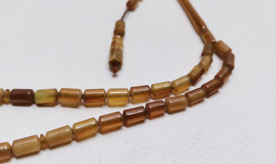 DAĞ KEÇİSİ BOYNUZUNDAN YAPILMIŞ TESBİH