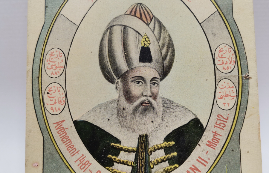 MAX FRUCHTERMANN EDİTÖRLÜ YILDIRIM BAYEZİD GÖRSELLİ NADİR KARTPOSTAL