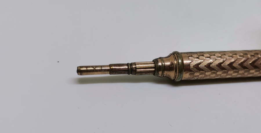 OSMANLI DÖNEMİ ALTIN KAPLAMA ANTİKA KURŞUN KALEM