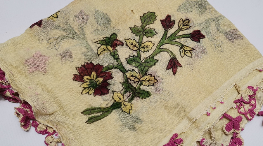 OSMANLI DÖNEMİ İĞNE OYALI TOKAT BASKI YAZMA 