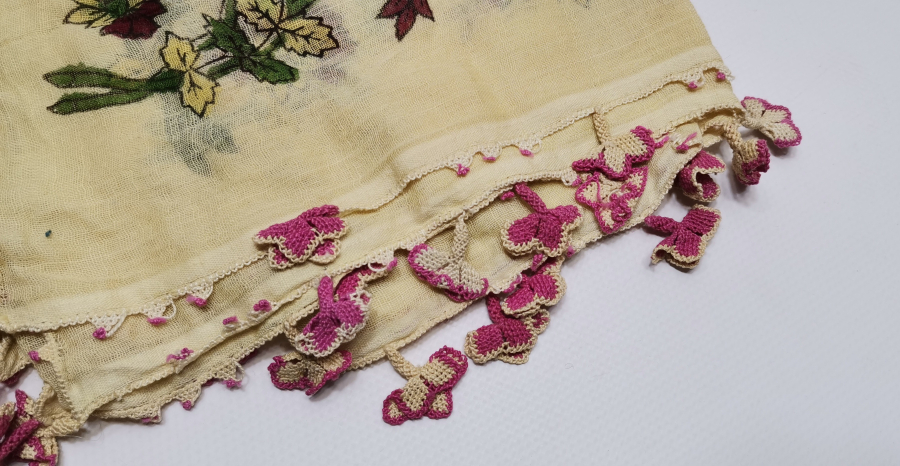 OSMANLI DÖNEMİ İĞNE OYALI TOKAT BASKI YAZMA 