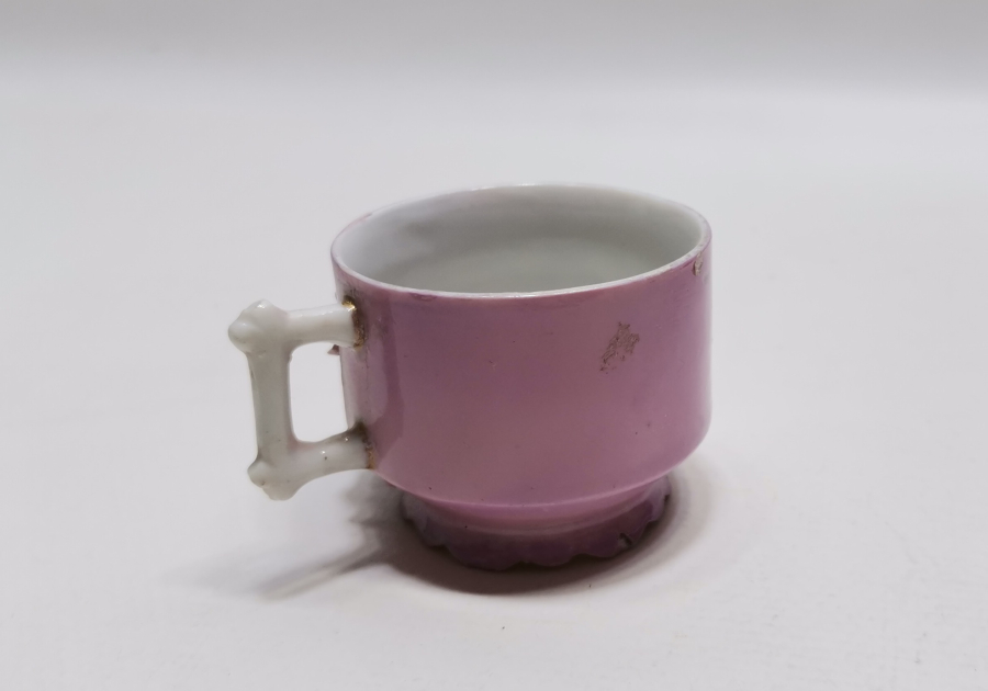 OSMANLI DÖNEMİ OSMANLICA DAMGALI EL BOYAMA NADİR FİNCAN