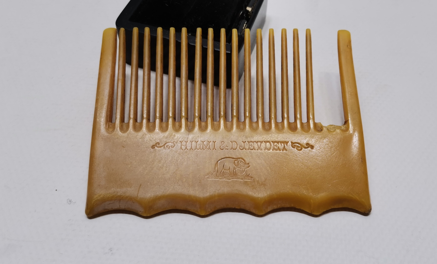 OSMANLI DÖNEMİ OSMANLICA VE FRANSIZCA YAZILI ÇOK NADİR GALANİT TARAK