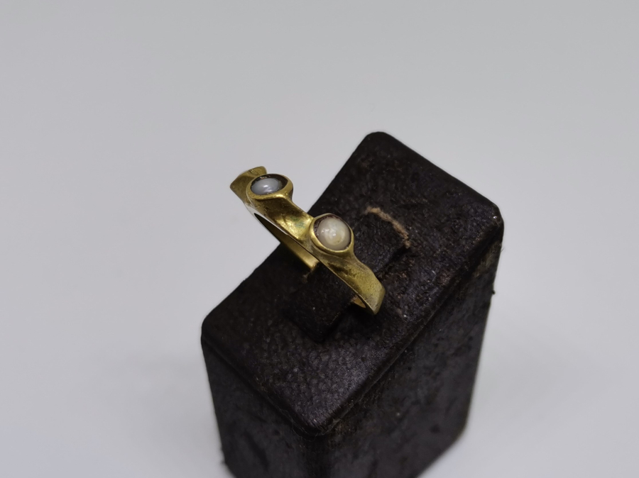 OSMANLI DÖNEMİ ÖZEL YAPIM KUM İNCİLİ YÜZÜK