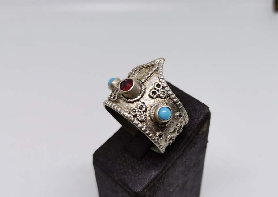 OSMANLI DÖNEMİ TURKUAZ VE GÜVERSE İŞÇİLİKLİ ZİHGİR