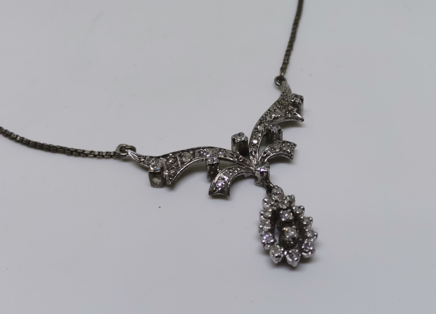 PIRLANTA TAŞLI ÖZEL YAPIM GERDANLIK