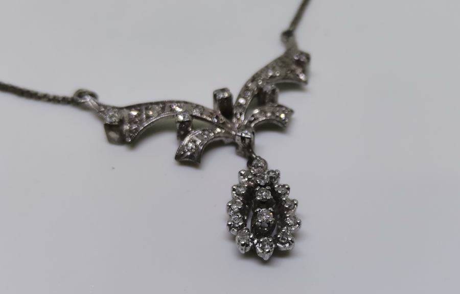 PIRLANTA TAŞLI ÖZEL YAPIM GERDANLIK