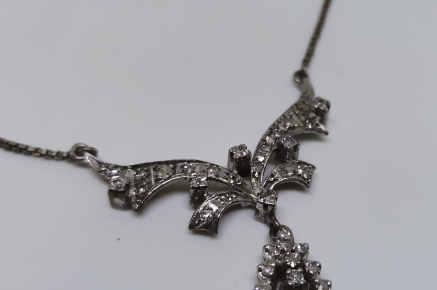 PIRLANTA TAŞLI ÖZEL YAPIM GERDANLIK