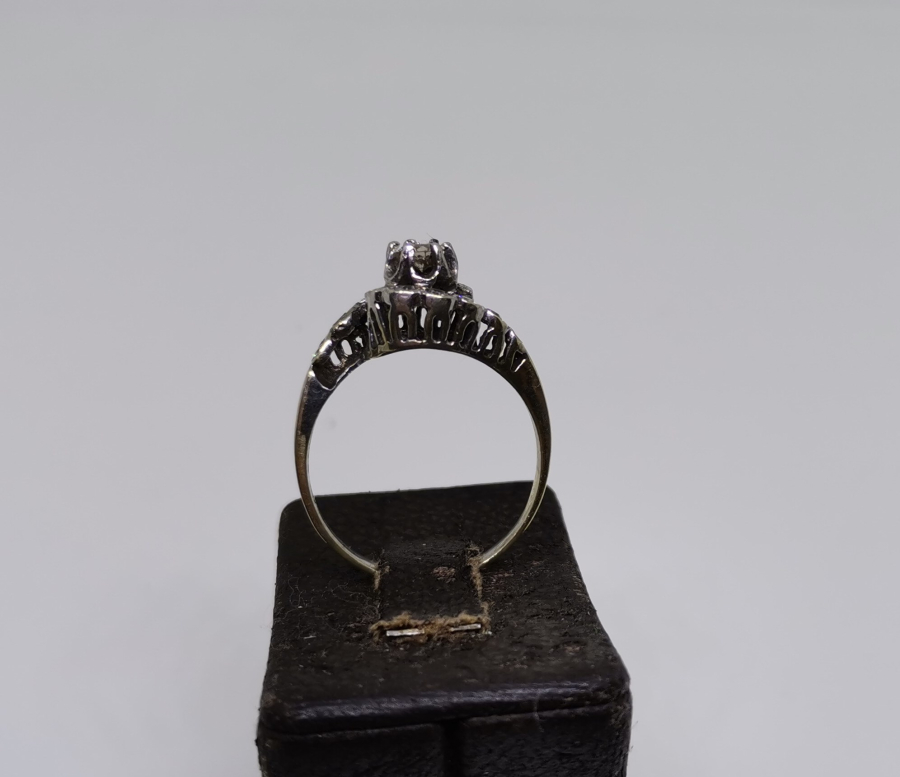 SALYANGOZ MODEL ÖZEL YAPIM ANTİKA PIRLANTA TAŞLI YÜZÜK