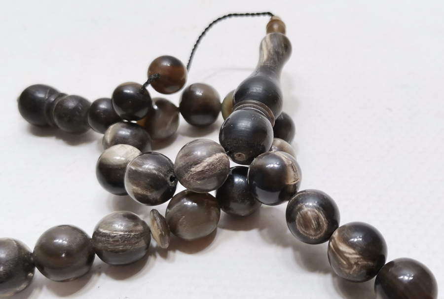 MANDA BOYNUZUNDAN YAPILMIŞ BÜYÜK BOY TESPİH